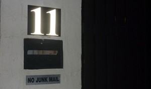 Allison's Plaques & Engraving Pic 4 - Reflective house number at night