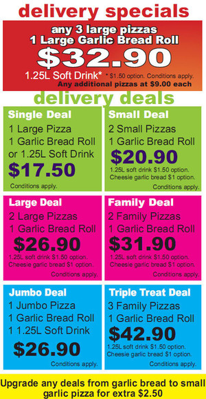 Johnny Boys Pizza Pic 4 - Delivery Specials