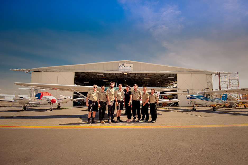 Chrisair Aircraft Maintenance Pty Ltd Pic 1 - The Chrisair Maintenance team outside the Mackay hangar