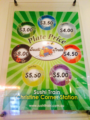 Sushi Train Pic 4 - Plate costs