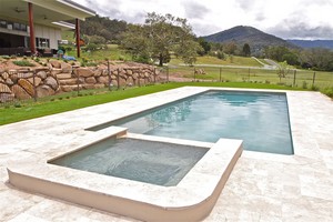 Ambience Designer Pools & Spas Pic 5 - Travertine Setting