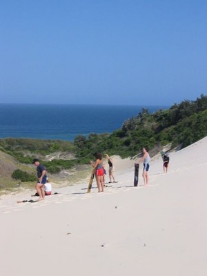 Straddie Adventures Pic 4 - Our sandboarding location has a stunning view