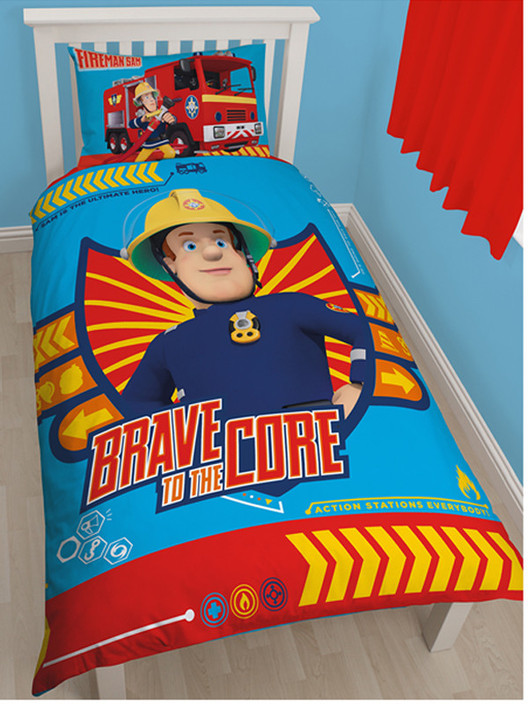 Kids Got Character Pic 1 - Fireman Sam Quilt Cover Set