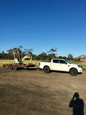 JT Electrical & Communication Solutions Pic 2 - All setup ready to install some underground mains to a new shed