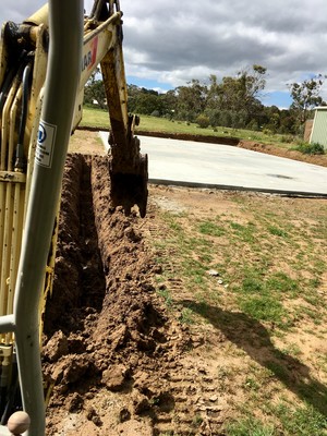 JT Electrical & Communication Solutions Pic 3 - Undergrounds for new shed coming up nicely