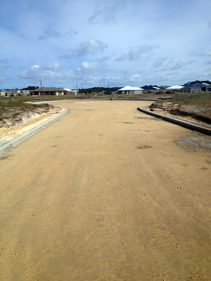 South East Excavations Pic 5 - Subdivisions road preparation kerbing