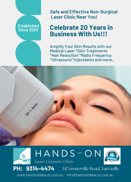 Hands-On Laser Cosmetic Clinic Pic 1 - Celebrating 20 Years in Business 20032023