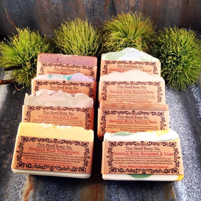 Tin Shed Soap Co. Pic 1 - Handmade coconut milk soap with essential oils Tin Shed Soap Co Australia buy online