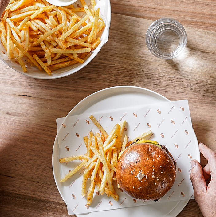 Frontside Food & Wine Pic 1 - burger and fries frontside food and wine