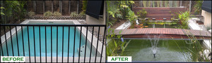 Greenline Landscapes Pic 3 - Pool to pond conversion