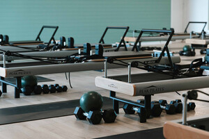 Sage Pilates Pic 2 - We use superior Peak Pilates reformers MoveActive mats and accessories and weights by SMAI