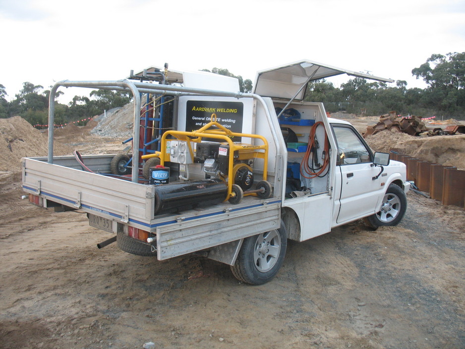 Aardvark mobile on site welding Pic 1 - Mobile On site Welder Melbourne