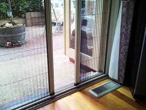 Flydoor Flyscreens Pic 3 - Pleated style Flyscreen doors