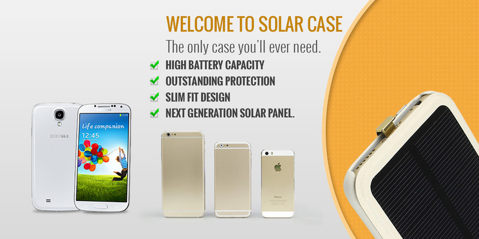 Solarcase Pic 1 - keep your phone battery charged anywhere and anytime