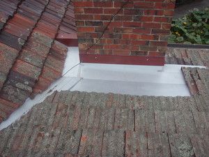 Distinction Plumbing Pic 2 - Chimney gutter repair