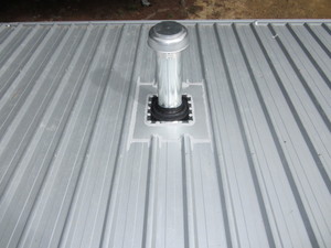 Distinction Plumbing Pic 5 - Metal roof penetration