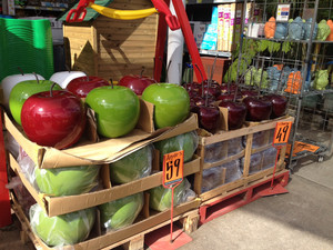 Bunnings Burleigh Heads Warehouse Pic 5 - Big decorative apples plums Bunnings