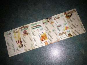 Chatime Pic 2 - Cha time menu