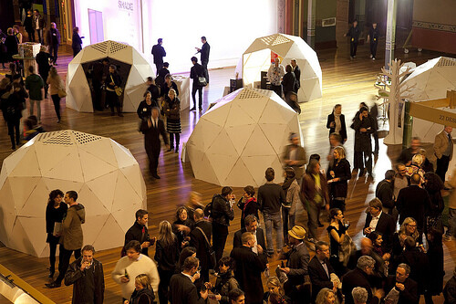 poskraft Pic 1 - Trade event with our Igloos made entirely of cardboard