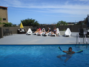 South Seas Motel Pic 3 - Solar Heated pool with large sundeck