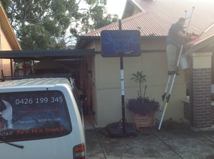 HandyCam - Handyman Services Pic 4 - Odd Jobs incl cleaning guttering installing curtain rails repairing holes in walls etc