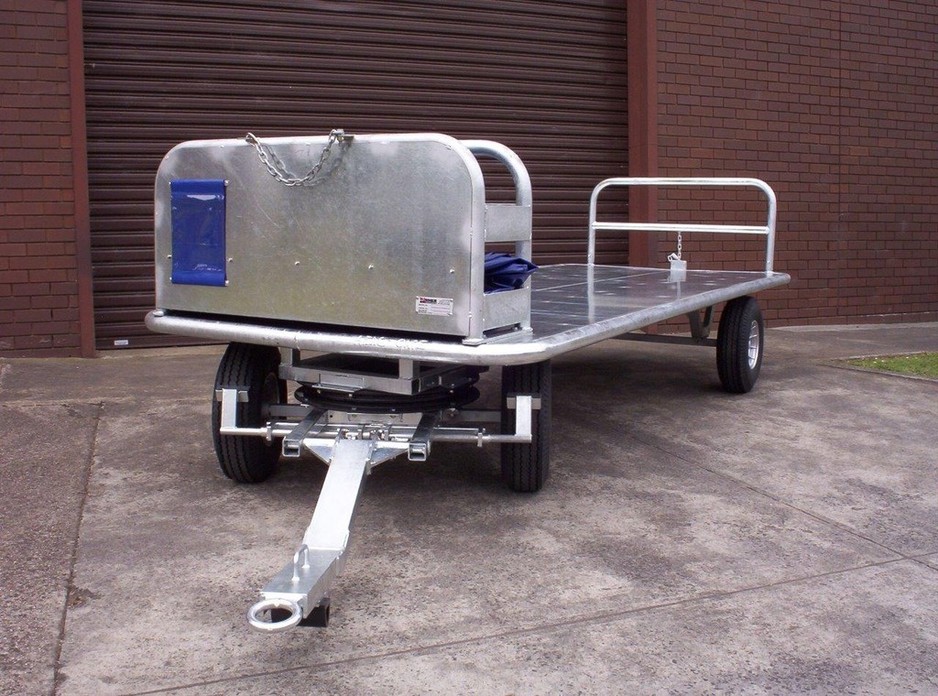 Wiretainers Pic 1 - Airport Baggage Barrow used by airports for towing luggage