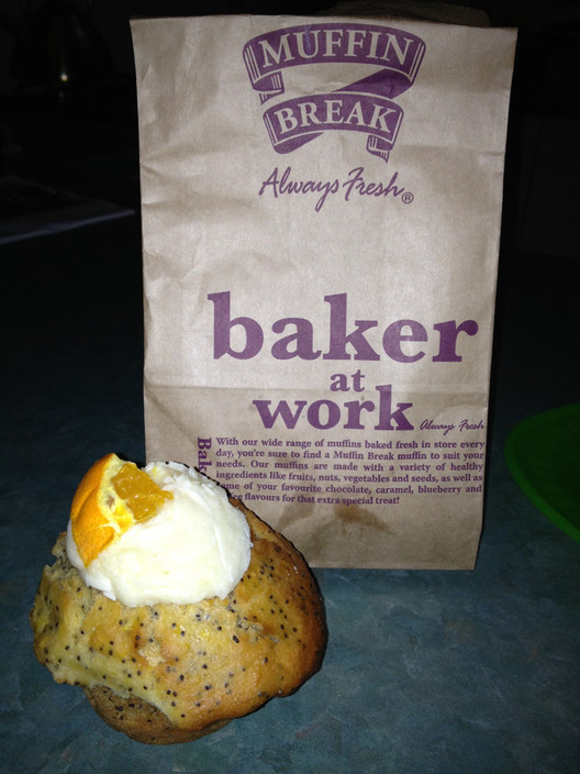 Muffin Break Pic 1 - Orange and poppyseed