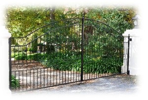 Farmweld Pic 5 - Wrought iron driveway gates Stirling Adelaide Hills