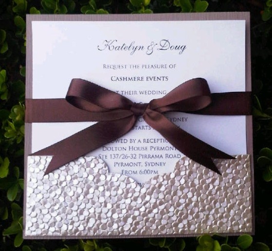 Cashmere Events Pic 1 - Wedding Invitations Fully Made and Printed from only 650