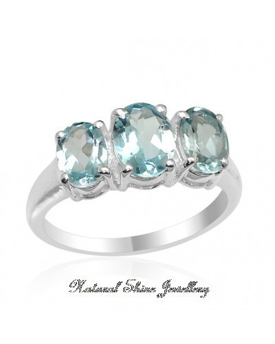 Natural Shine Jewellery Pic 1 - Natural Topaz Sterling Silver Rhodium Plated