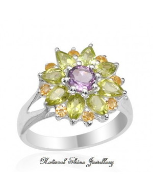 Natural Shine Jewellery Pic 2 - Multigemstones Sterling Silver Rhodium Plated