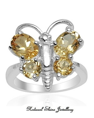 Natural Shine Jewellery Pic 5 - Natural Citrine Sterling Silver Rhodium Plated