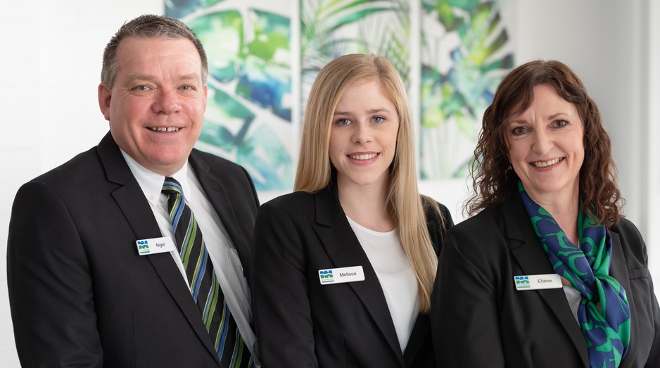 Nigel Horne Real Estate Pic 1 - Our small but highly effective team Nigel Horne Melissa Tervit Elaine Jones