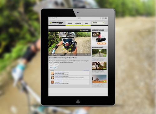 Blackwood Media Pic 1 - App interface design for POV sportcam company