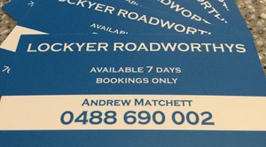 Lockyer Roadworthys Pic 4 - Lockyear Roadworthys Total Mobile Solution