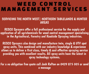 RESCO SPRAYERS Pic 2 - WEED CONTROL MANAGEMENT SERVICES