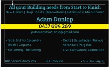 Pulse Construction S.A Pic 1 - Pulse Construction 0437694269