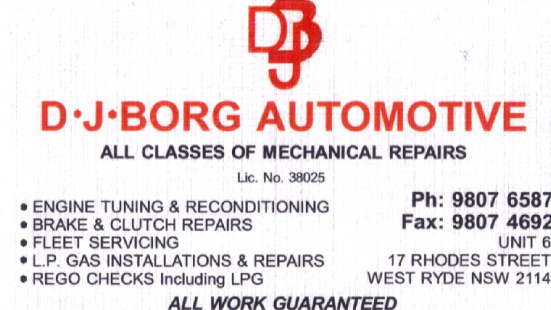 DJ Borg Automotive Pic 1