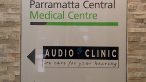 Audioclinic Pic 4 - Signage from Parramatta Central medical centre