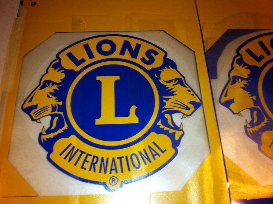 West Oz Signs Pic 1 - Manufacture of Cut Vinyl Lions Logo using 3M Cast Vinyl