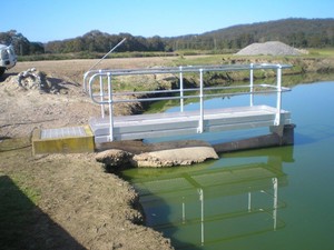 Portway Maintenance Pic 5 - Access gantry to sludge lagoon