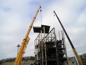 Portway Maintenance Pic 3 - Removing roof section United Colliery