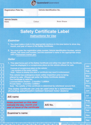 PROCHECK Automotive Pic 3 - Safety Certificate