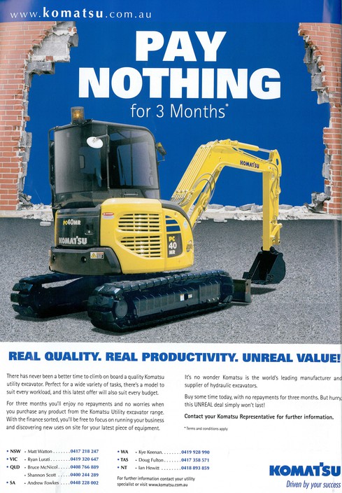 Komatsu Utility Store Pic 1 - Pay Nothing For 3 Months