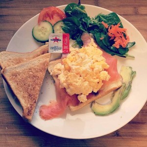 2 Cafe Pic 4 - Smoked Salmon Scrambled Eggs on Toast