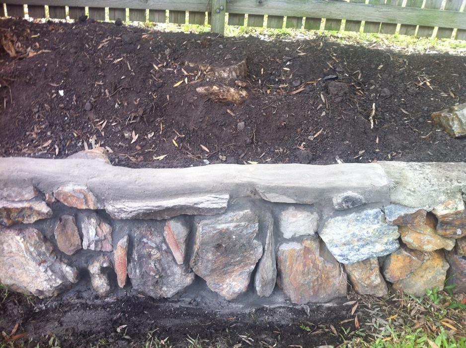 Mobile Handyman Service Pic 1 - Rock walls and retaining walls repaired and installed