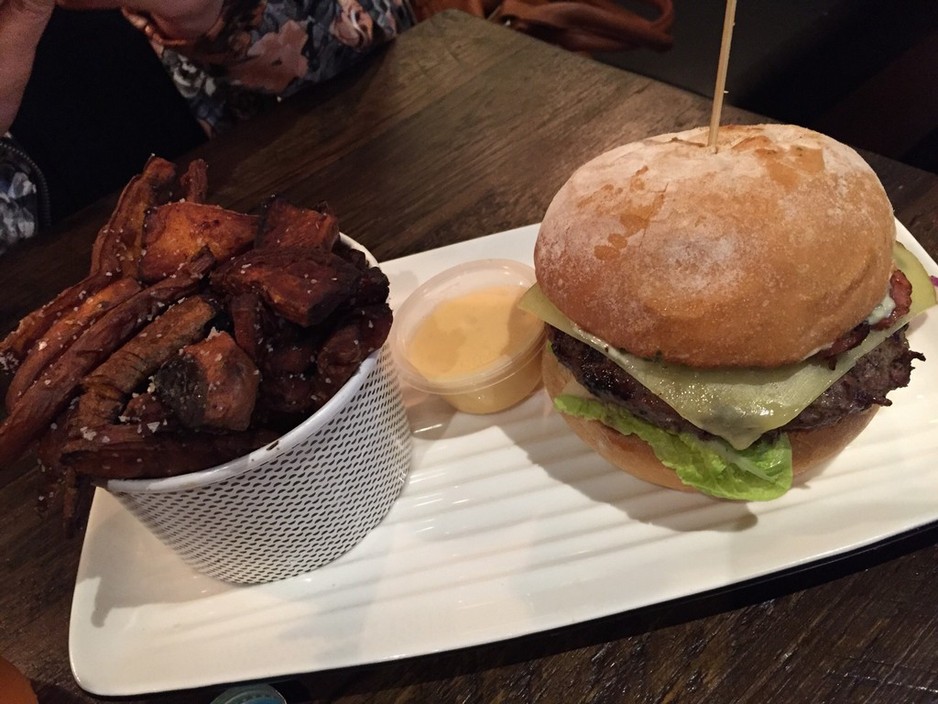 Grill'd Pic 2 - Burger and sweet potato fries