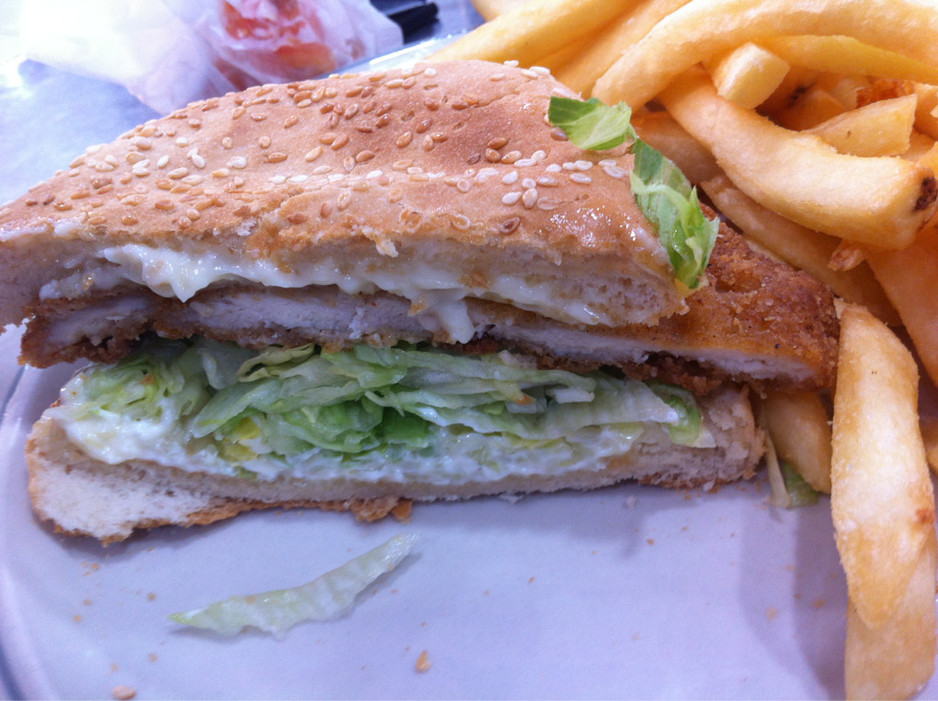 Cc's Char Grill Pic 1 - Schnitzel burgermmmm