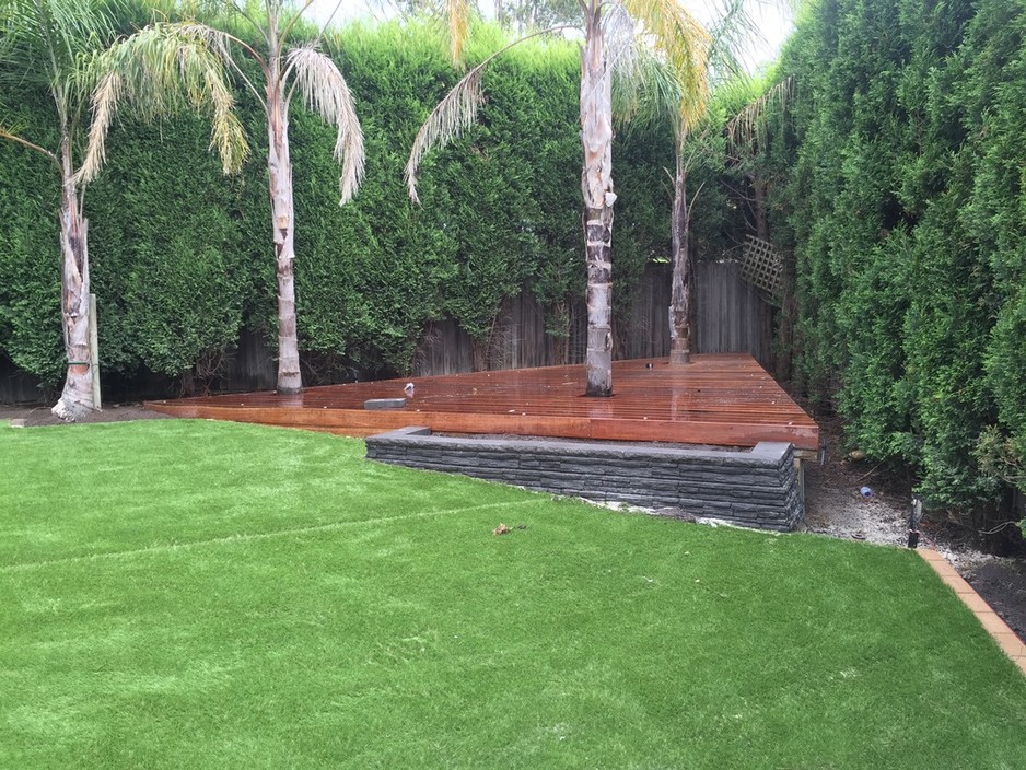 Standout Landscaping and Paving Pic 1 - Artificial turf and deck