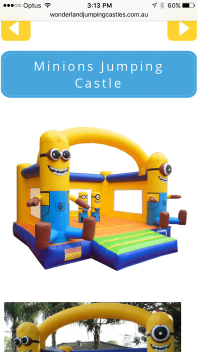 Wonderland Jumping Castles Pic 2 - Minion jumping castle